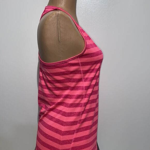 New Balance Women's Pink Lightningory Stripe Racerback Tank Top Size Small - Picture 7 of 9